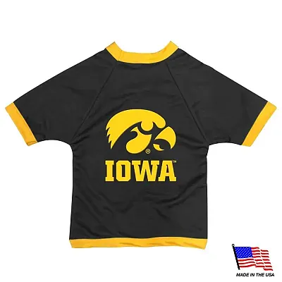 All Star Dogs Iowa Hawkeyes Athletic Mesh Pet Jersey - Large