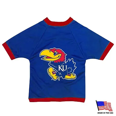 All Star Dogs Kansas Jayhawks Athletic Mesh Pet Jersey - Medium