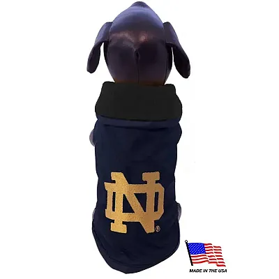 All Star Dogs Notre Dame Weather-Resistant Blanket Pet Coat - XX-Small
