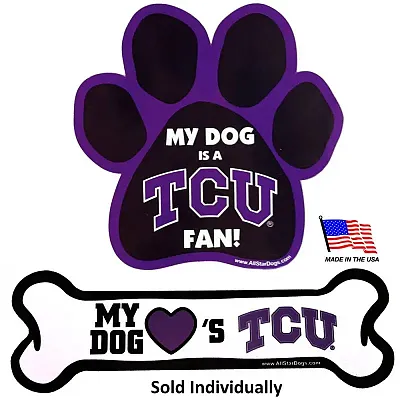 All Star Dogs TCU Horned Frogs Car Magnets - Paw