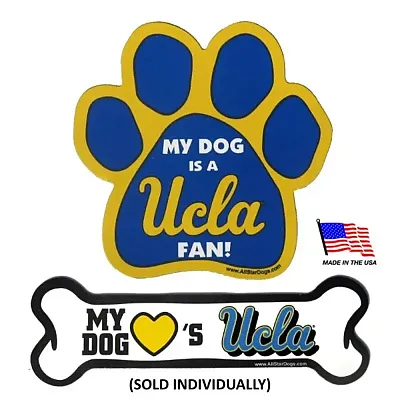 All Star Dogs UCLA Bruins Car Magnets - Bone