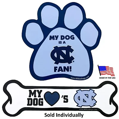 All Star Dogs North Carolina Tarheels Car Magnets - Paw
