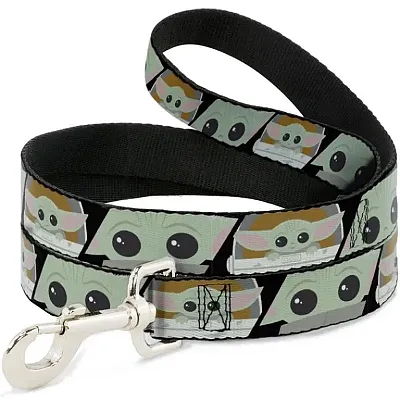 Buckle-Down Star Wars The Mandalorian The Child Chibi Face Pet Leash