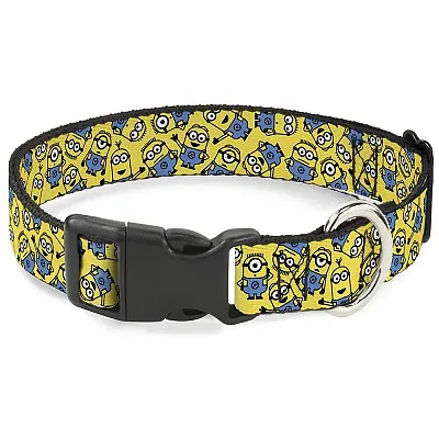 Buckle-Down Buckle-Down Minions Scattered Yellow Pet Collar - Large