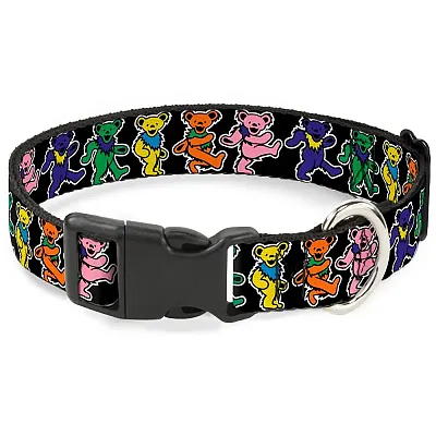 Buckle-Down Buckle-Down Grateful Dead Dancing Bears Pet Collar - Large