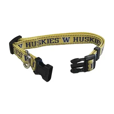 Pet Goods Manufacturing Washington Huskies Pet Reflective Nylon Collar - Medium