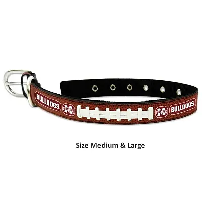 GameWear Mississippi State Leather Football Collar - Large