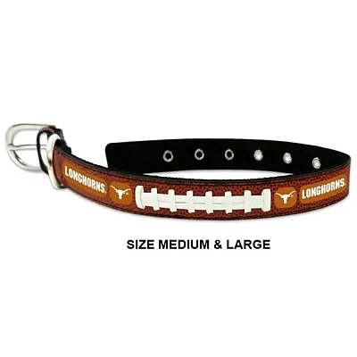 GameWear Texas Longhorns Leather Football Collar - Small