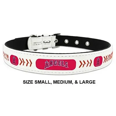 GameWear Los Angeles Angels Leather Baseball Collar - Medium