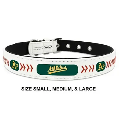 GameWear Oakland A's Leather Baseball Collar - Toy