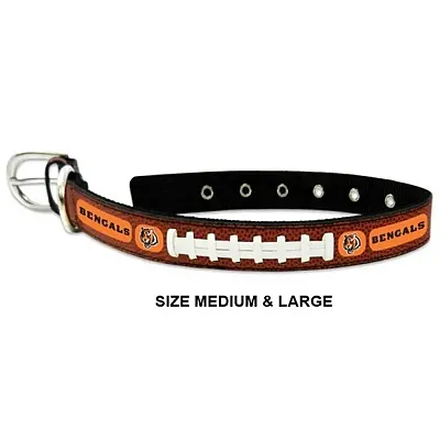 GameWear Cincinnati Bengals Leather Football Collar - Medium