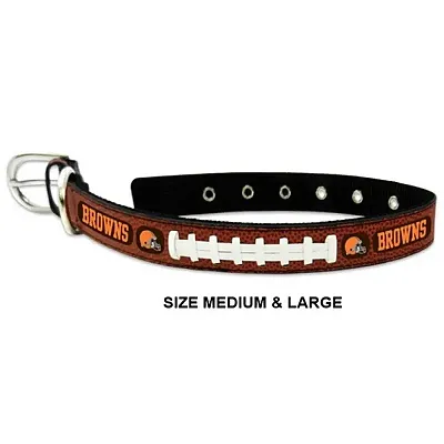 GameWear Cleveland Browns Leather Football Collar - Toy