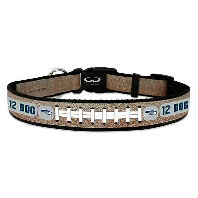 GameWear Seattle Seahawks 12th Dog Reflective Football Collar-Small