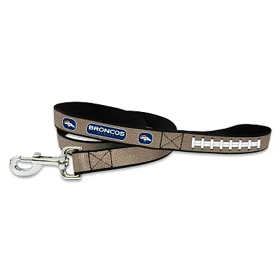 GameWear Denver Broncos Reflective Football Leash-Small