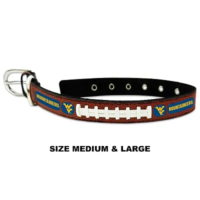 GameWear WV Mountaineers Classic Leather Football Collar - SM
