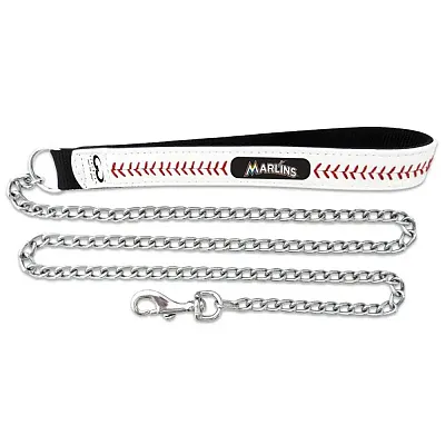 GameWear Miami Marlins Leather Baseball Seam Leash - Medium