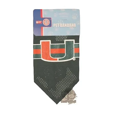 Hunter Miami Hurricanes Mesh Dog Bandana - Small