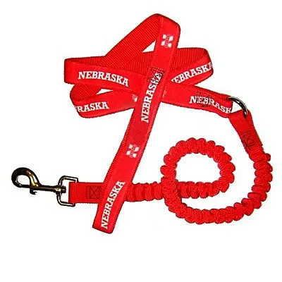 Hunter Nebraska Huskers Bungee Ribbon Pet Leash