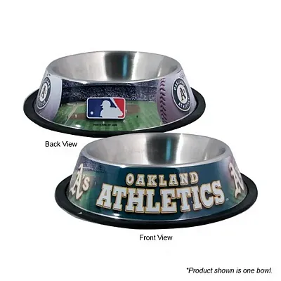 Hunter Oakland A's Stainless Steel Pet Bowl
