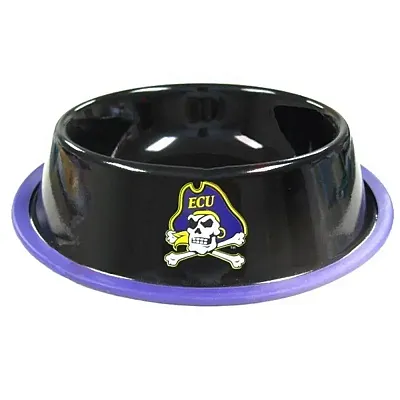 Hunter East Carolina Pirates Gloss Black Pet Bowl