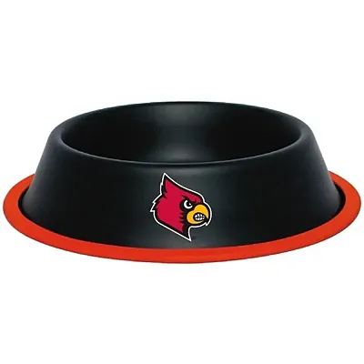 Hunter Louisville Cardinals Gloss Black Pet Bowl