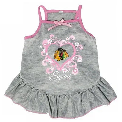 Hunter Chicago Blackhawks "Too Cute Squad" Pet Dress - Large