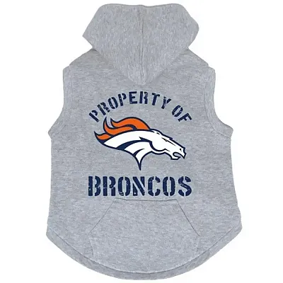 Hunter Denver Broncos Pet Hoodie Sweatshirt - Large