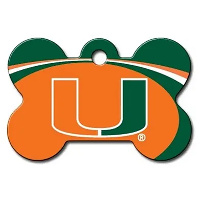 Hillman Group Miami Hurricanes Bone ID Tag
