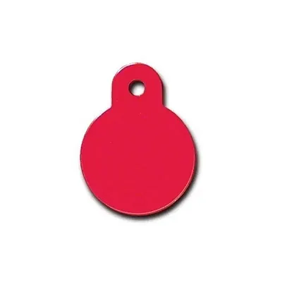 Hillman Group Small Standard Circle ID Tag - Red