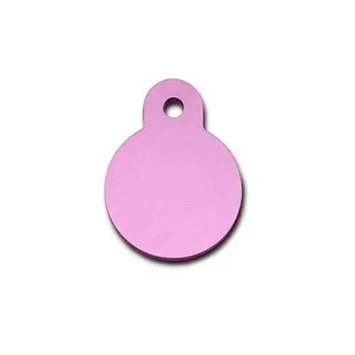 Hillman Group Small Standard Circle ID Tag - Light Pink