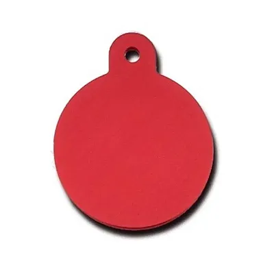 Hillman Group Large Standard Circle ID Tag - Red
