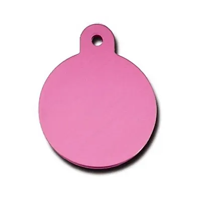 Hillman Group Large Standard Circle ID Tag - Light Pink