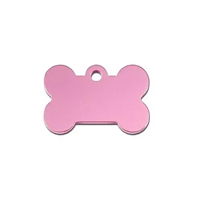 Hillman Group Small Standard Bone ID Tag - Light Pink