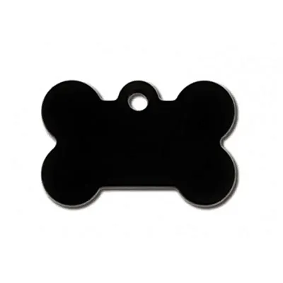 Hillman Group Small Standard Bone ID Tag - Black