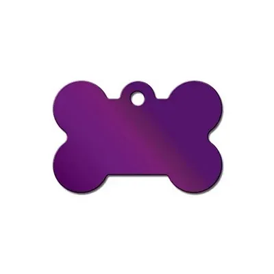 Hillman Group Large Standard Bone ID Tag - Purple