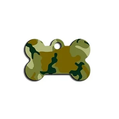 Hillman Group Small Camouflage Bone ID Tag - Green