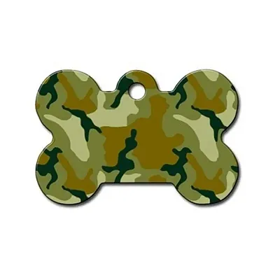 Hillman Group Large Camouflage Bone ID Tag - Green