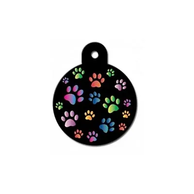 Hillman Group Rainbow Paws Large Circle ID Tag