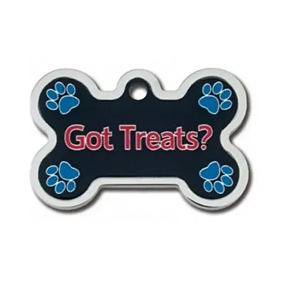 Hillman Group Got Treats? Large Bone w/ Raised Edge ID Tag