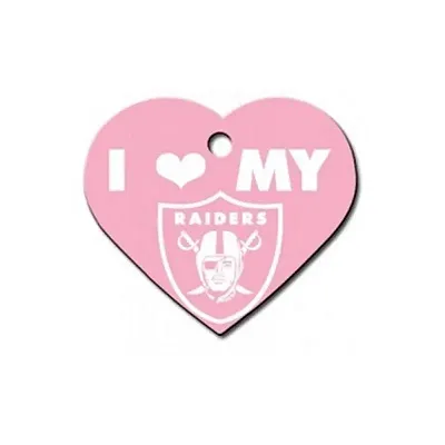 Hillman Group Oakland Raiders Heart ID Tag