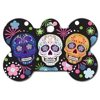 Hillman Group Day of the Dead Large Bone ID Tag