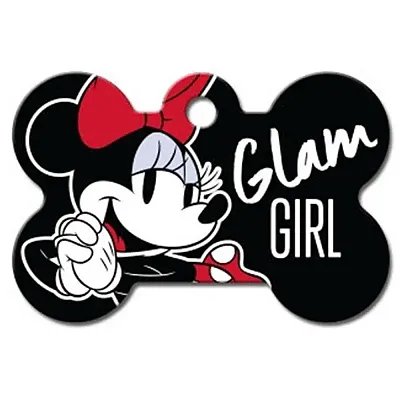 Hillman Group Minnie Mouse Glam Girl Bone ID Tag
