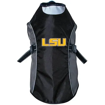 Hunter LSU Tigers Water Resistant Reflective Pet Jacket - Medium