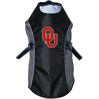 Hunter Oklahoma Sooners Water Resistant Reflective Pet Jacket - LG