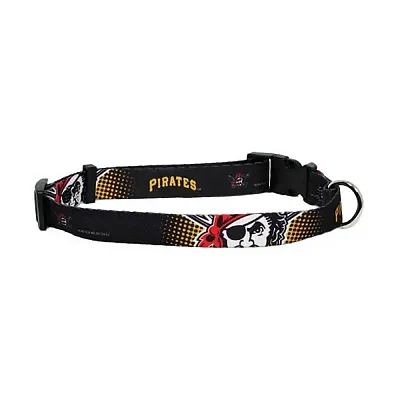 Hunter Pittsburgh Pirates Black Pet Collar - Medium