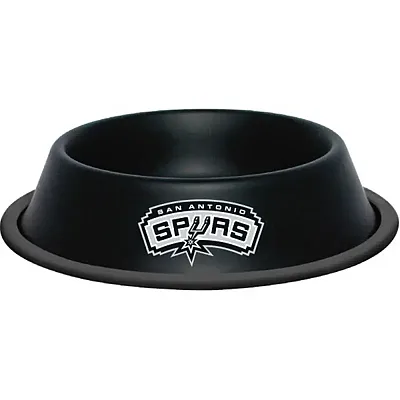 Hunter San Antonio Spurs Gloss Black Pet Bowl