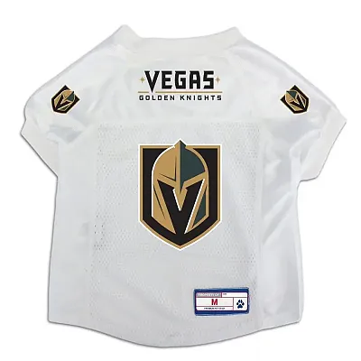 Little Earth Productions Vegas Golden Knights White Mesh Pet Jersey - XS
