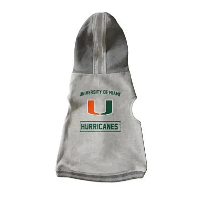 Little Earth Productions Miami Hurricanes Pet Crewneck Hoodie - XL