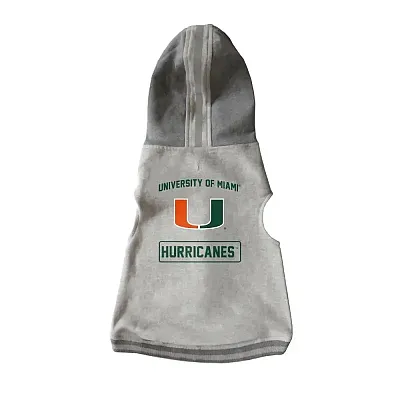 Little Earth Productions Miami Hurricanes Pet Crewneck Hoodie - XS