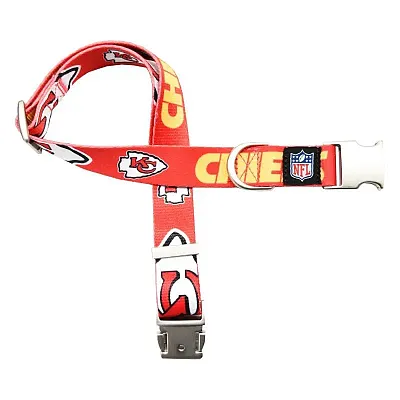 Little Earth Productions Kansas City Chiefs Premium Pet Nylon Collar - Large
